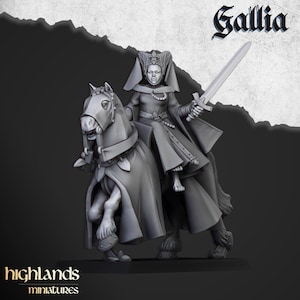 Damsel of Gallia by Highlands Miniatures - 3D Print - Fantasy - DnD - OPR