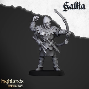 Gallia Archers by Highlands Miniatures - 3D Print - Fantasy - RPG