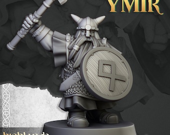 Dwarf Warrior Units - Sons of Ymir by Highlands Miniatures - 3D Print - Fantasy - Mini