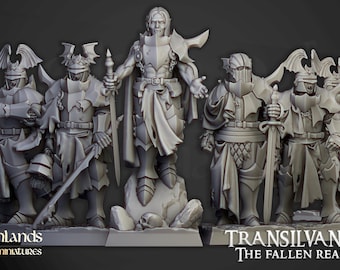 Vampire Neophytes by Highlands Miniatures - 3D Print - Fantasy - DnD - RPG