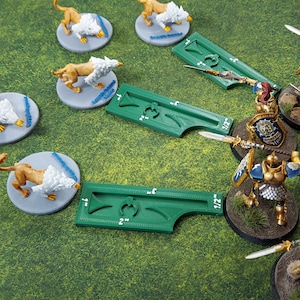 Tabletop Gaming Ruler | 3&quot; Combat Gauge | 1 Pack or 3 Pack