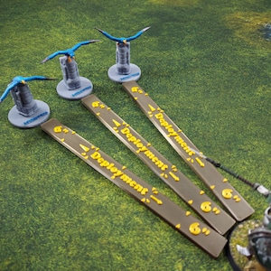 Tabletop Gaming Ruler | 6&quot; Combat Gauge | 1 Pack or 3 Pack