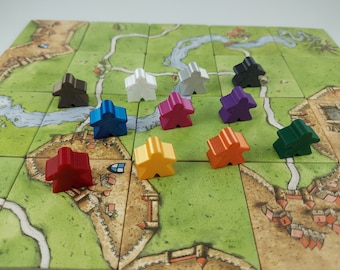Paquete variado Meeple / Ideal para Carcassonne y otros juegos