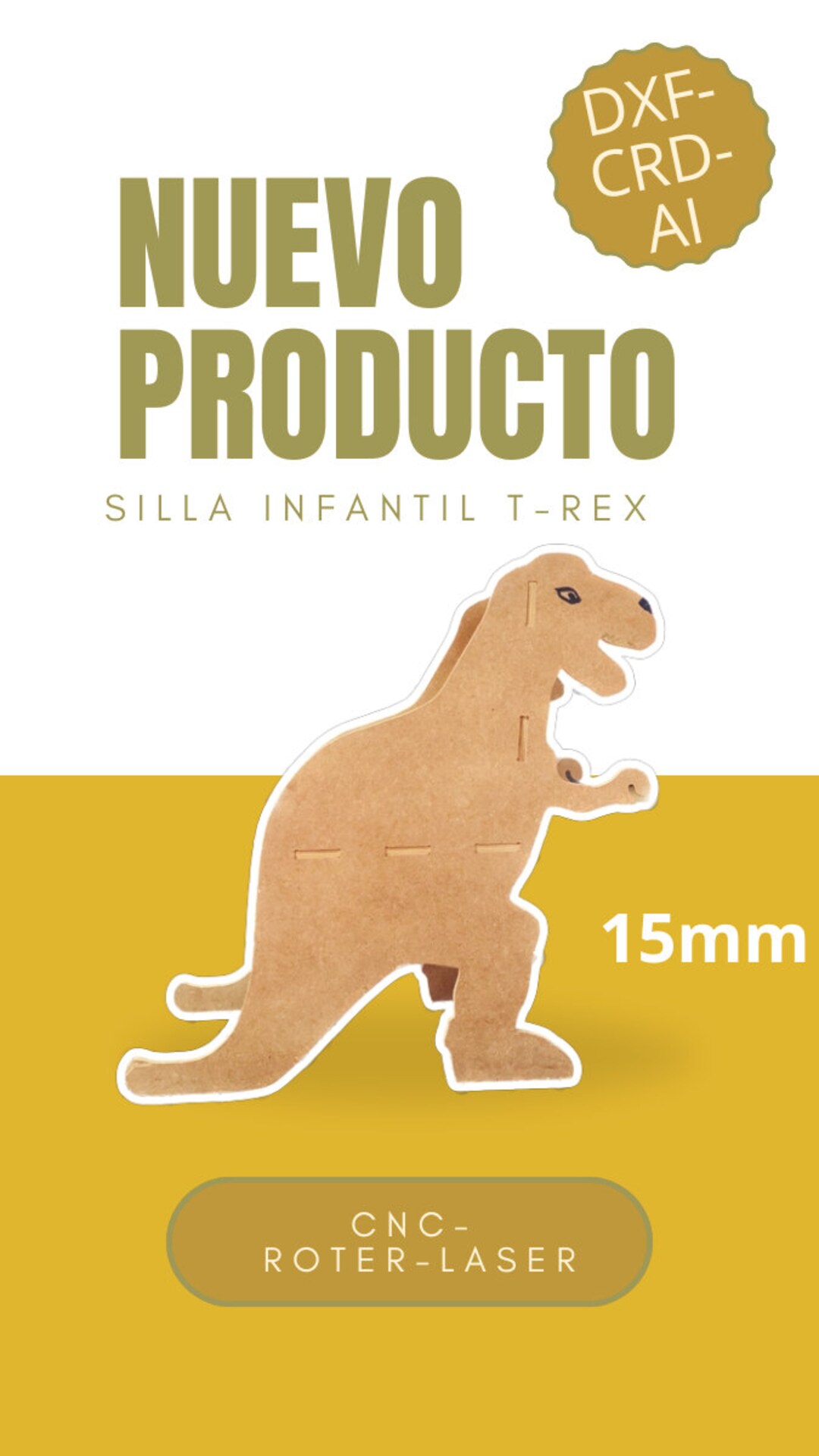 T Rex Chair, Tyrannosaurus, Children's Chair, Dinosaur Chair, CNC File ...