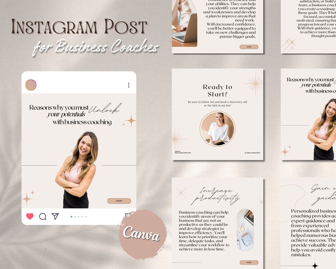 Social Media Post Templates INSTANT DOWNLOAD Canva Instagram - Etsy UK