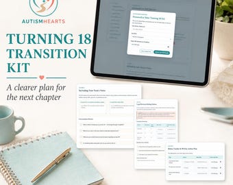 Turning 18 Transition Planning Kit | Autism Supported Decision Making, SSI Checklist, IEP Prep (PDF)