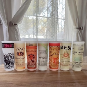3oz frosted glass,  vodka shot glass, alcohol inspired shot glass, whiskey shot glass, tequila espolón glass inspired, custom shot glass.