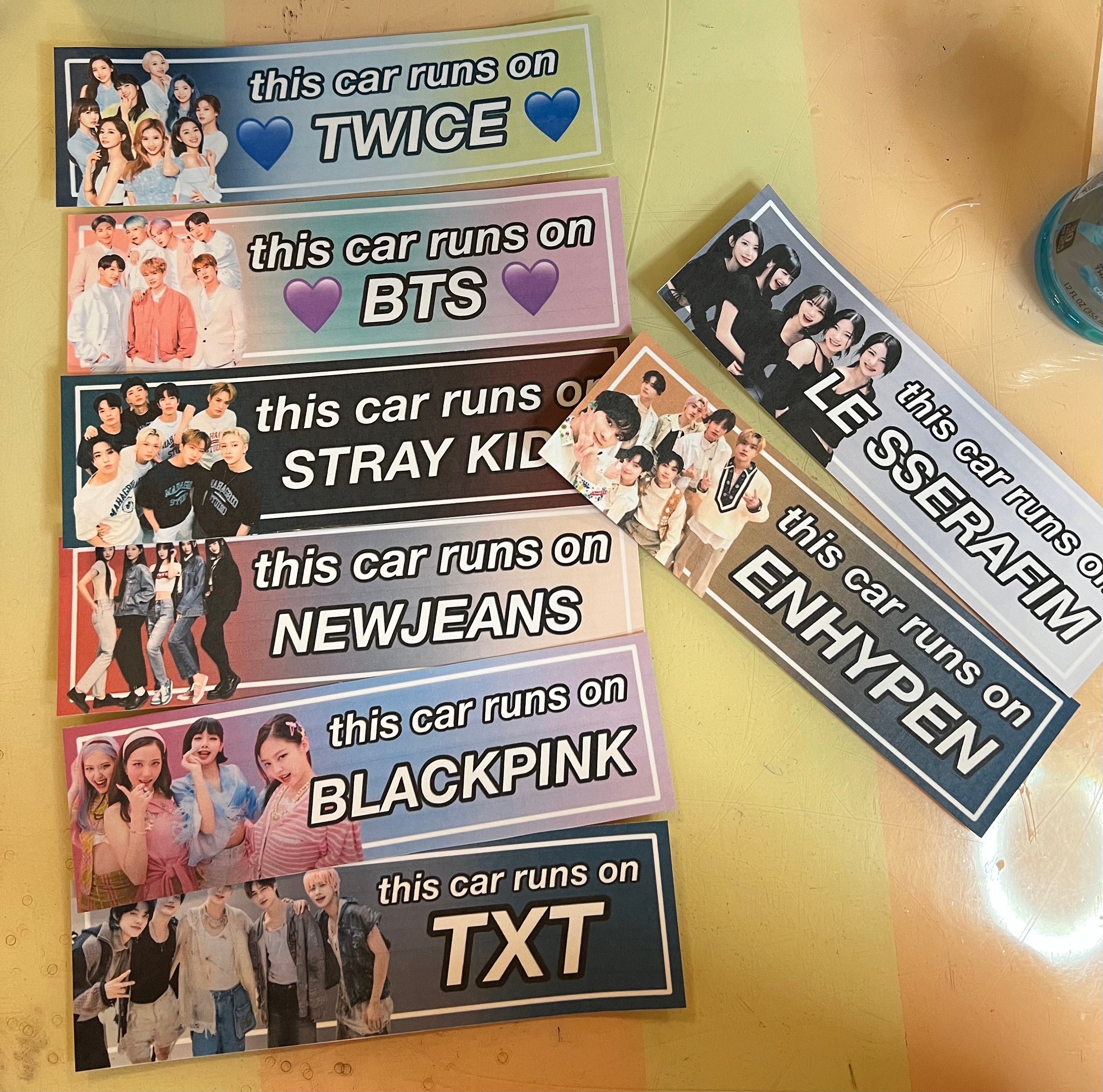 New Jeans Car Decal, NWJNS Car Sticker, Kpop Car Decal, Car Window