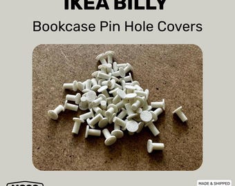 IKEA Billy-Bücherregal Lochabdeckungen: Regalstiftkappen, Weiß, Schwarzeichen, Walnuss, Eiche