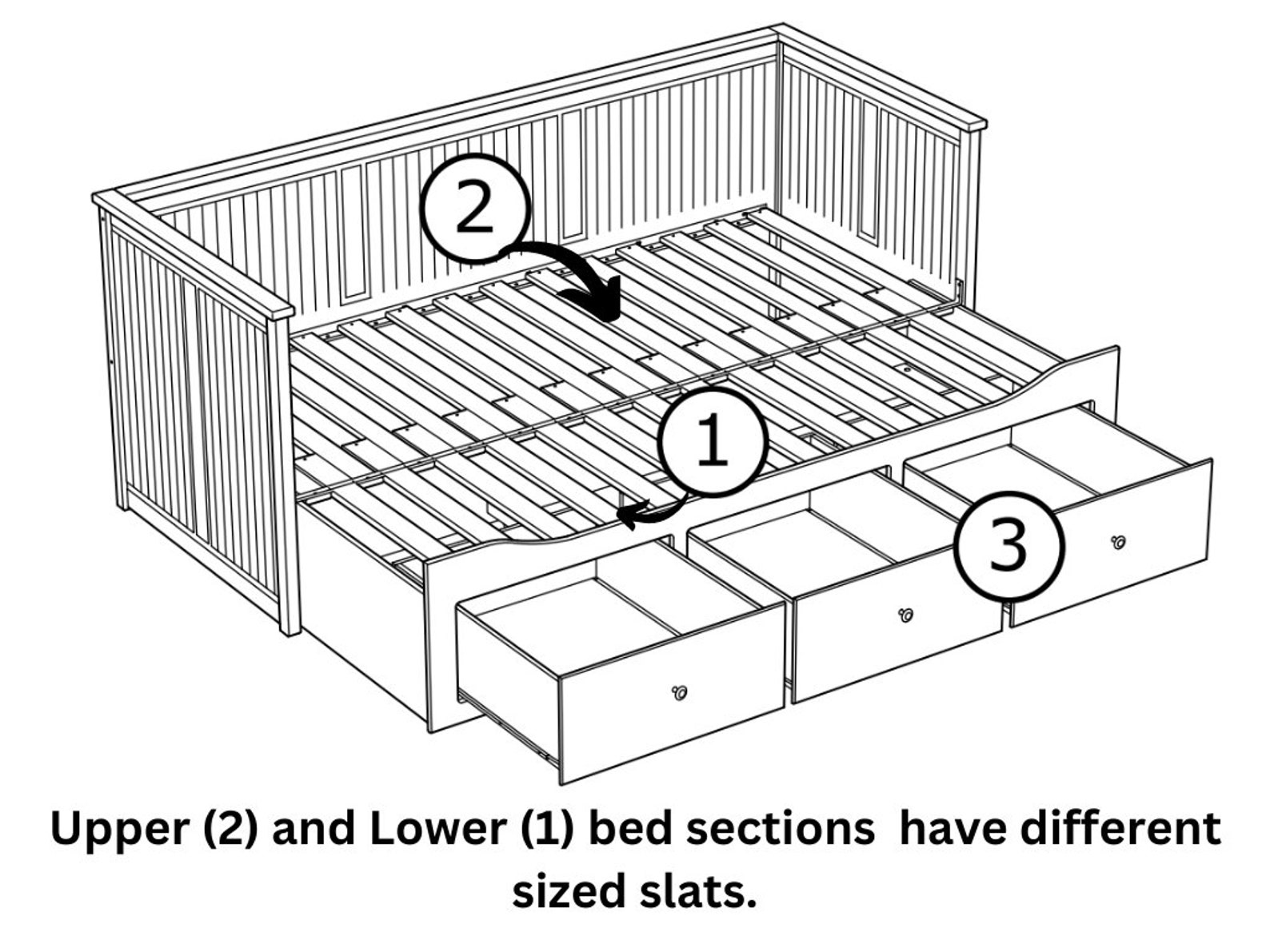 IKEA Hemnes Daybed Replacement Bed Slats Hemnes Bed Slats Ikea Daybed Slats Replacement Slats Etsy