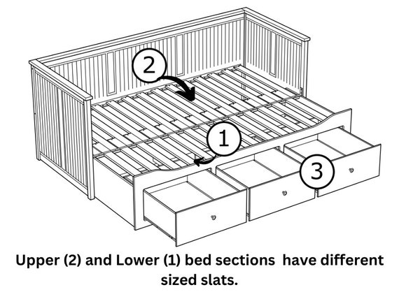 Hemnes daybed cheap replacement slats