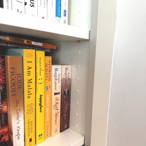 IKEA Billy Bookcase Hole Plugs: Shelf Pin Caps, White or Black (110/220/440 Pack Size)