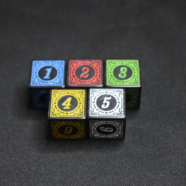 Magic Burst 5 Piece D6 Dice Set