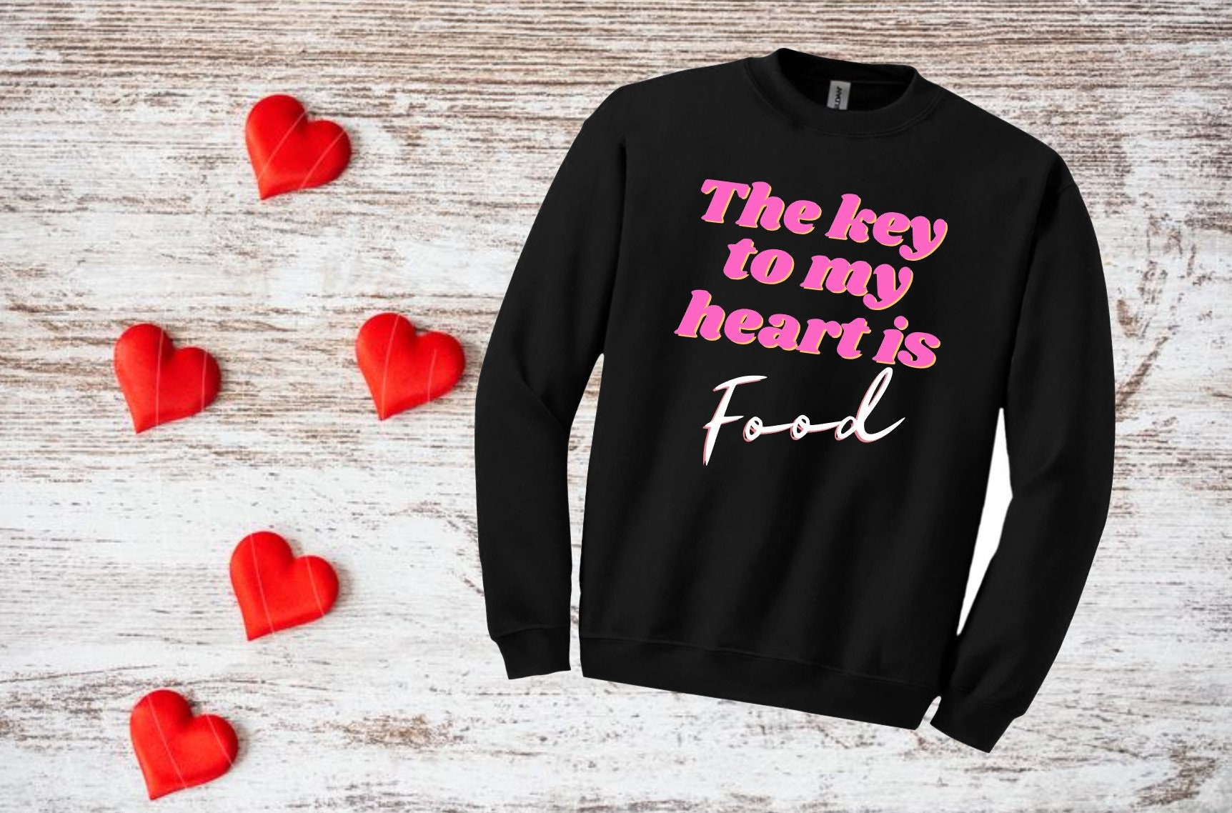 FOOD Key to My Heart Crewneck Sweatshirt Valentines - Etsy FOOD Key to My Heart Crewneck Sweatshirt Valentines - Etsy