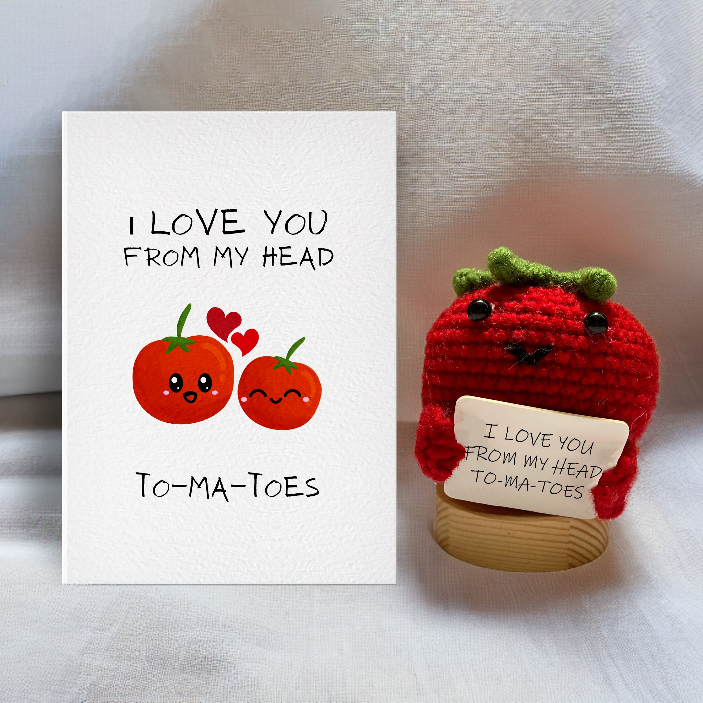 Funny Tomato Crochet Handmade With Love You From My Head To-ma