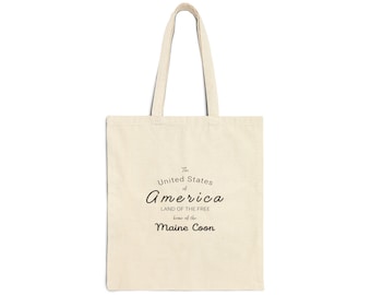 United States of Maine Coons - Cotton Canvas Tote Bag