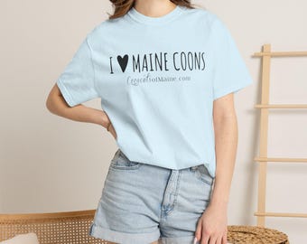 Maine Coon Cat T-Shirt — I Love Maine Coons Graphic Tee