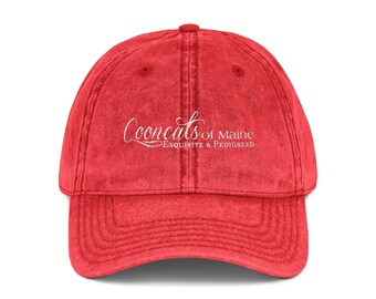 Embroidered Vintage Cap - Washed casual baseball hat