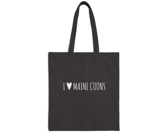 Maine Coon Energy tote bag | I  Maine Coons canvas tote