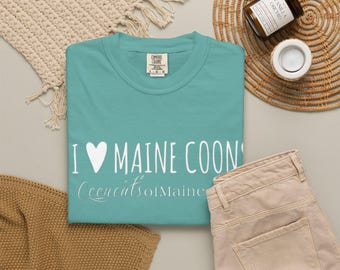 Maine Coon Cat T-Shirt — I Love Maine Coons Graphic Tee
