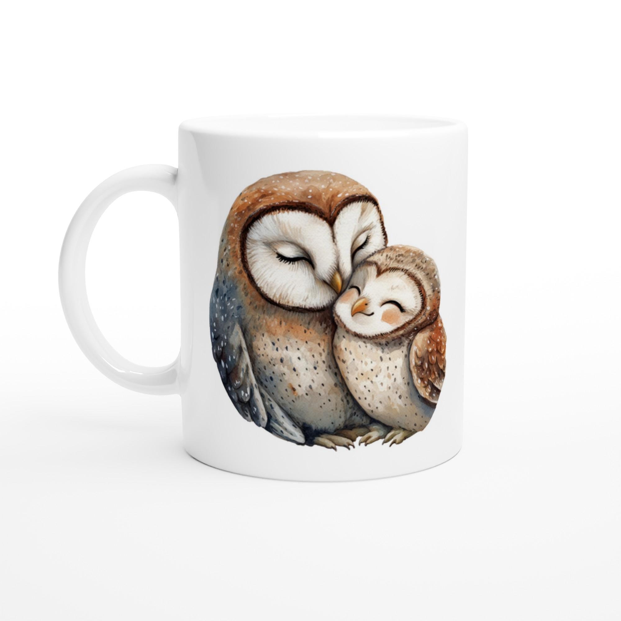 Mama and Baby Owl Mug - Gift for Mother's Day - Adorable Owl Portrait