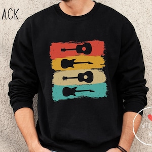 22 Unisex washed rock guitar band ACDC loose Long sleeve