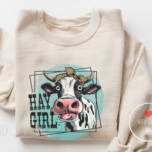 Highland Cow Sweatshirt, Cute Cow Shirt, Western Crewneck, Highland Cow Shirt, Cow Gifts, Cow Shirt, Highland Cow Crewneck