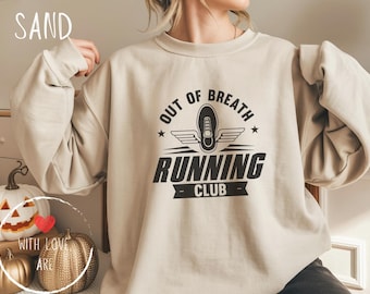 Out of Breath Running Club Sweatshirt – Marathon Runner Gift