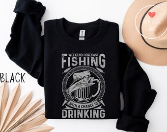 Suéter de pesca - Regalos de camping, Campamento de verano, Sudadera con capucha de pesca, Esta es mi camisa de pesca, Regalos de pesca, Papá pescador, Regalo de papá