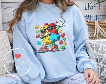 Autisme Sweatshirt - Autism Awareness Gift, Autisme familie shirt, Autism Awareness Shirt, puzzelstukje ontwerp, cadeau voor autistische geliefde