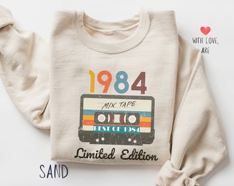 1984 Limited Edition Birthday Sweater 40th Custom Name Celebration Gift mens womens ladies sweatshirt sweater Unisex Personalized