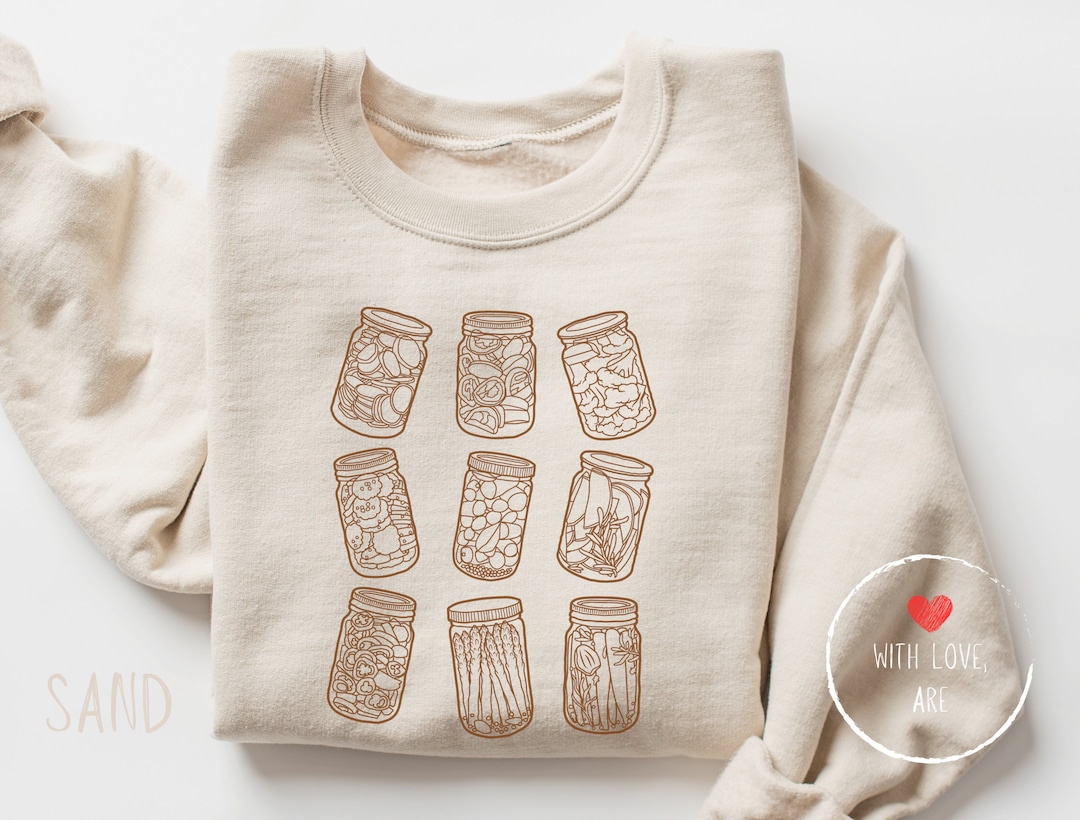 Pickle Jar Sweatshirt Pickle Crewneck Sweatshirt, Pickle Lovers Gift