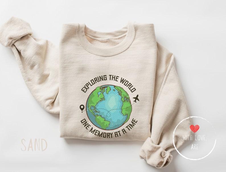 Airplane Mode Travel Sweatshirt, Vacay Vibes Crewneck Sand