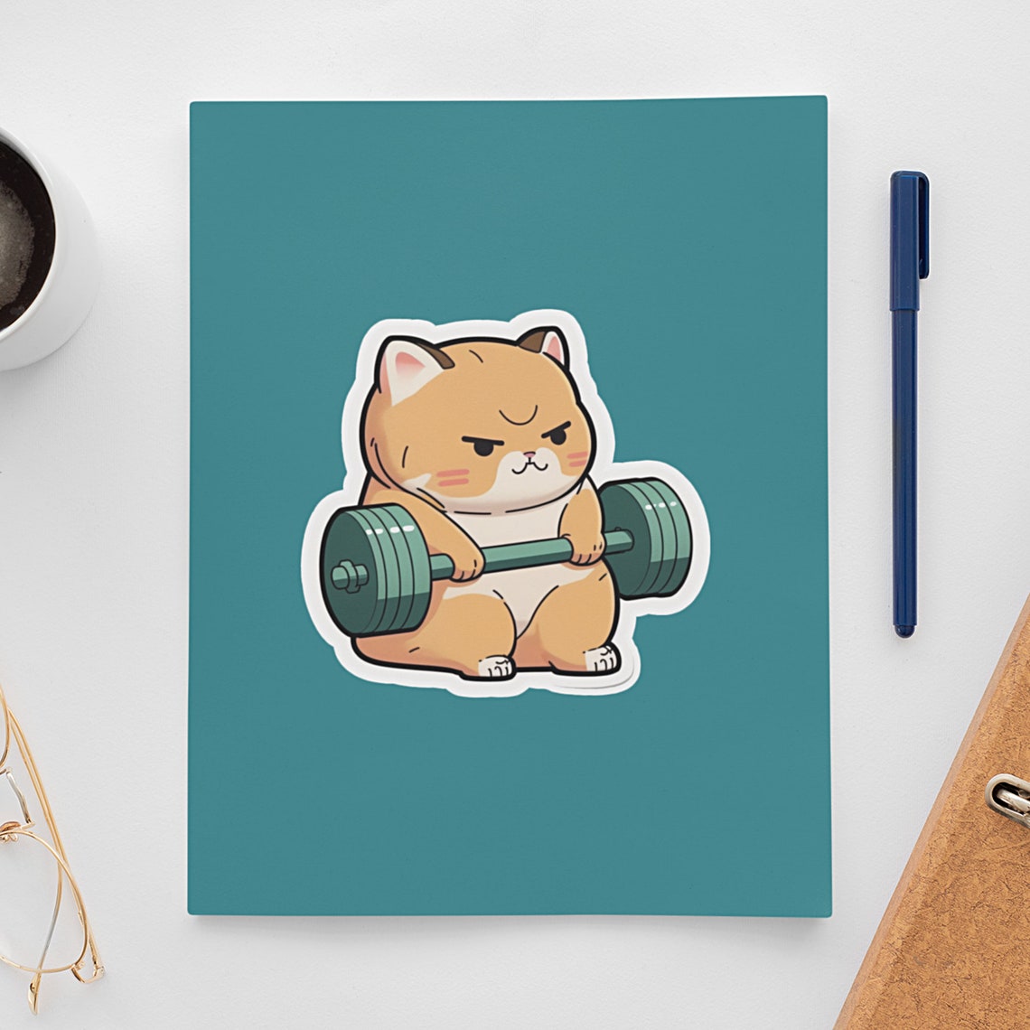 Purrrfect Sticker Purrfect Form Cat Die-cut Sticker, Laptop, Cellphone, Yeti, Notebook ...