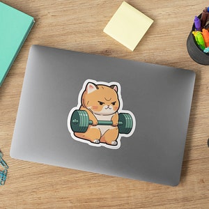 Purrrfect Sticker Purrfect Form Cat Die-cut Sticker, Laptop, Cellphone, Yeti, Notebook ...