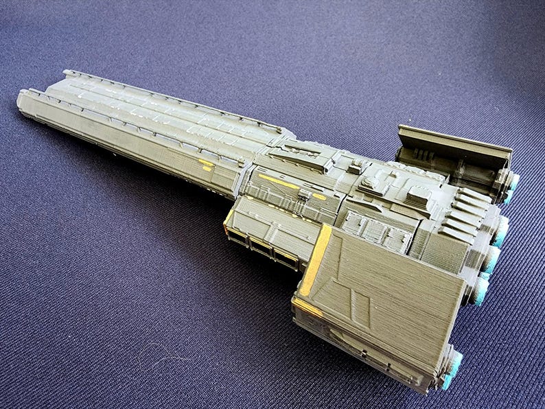 Helldivers 2 Super Destroyer Ship Model Hand Painted or 3D Print Only