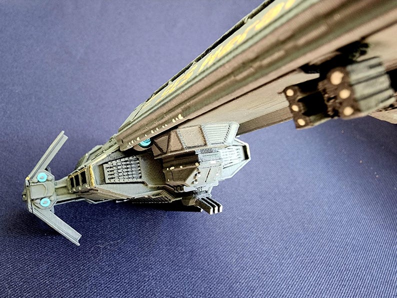 Helldivers 2 Super Destroyer Ship Model Hand Painted or 3D Print Only