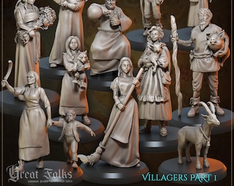 Villagers Part 1 - 8-12K printed - Great Grimoire