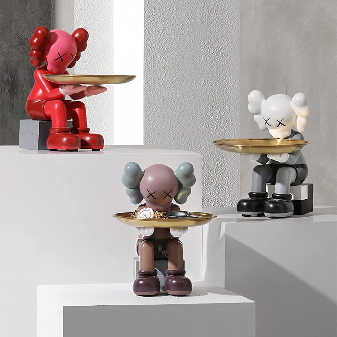 KAWS Tray Figure Sitting Down Luxury Accessories Stand / Etsy