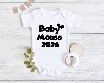 Onesie | Disney Onesie | Baby Mouse | Disney Baby Clothes | Mickey Mouse Onesie | Disney Baby | Disney Pregnancy Announcement | Baby