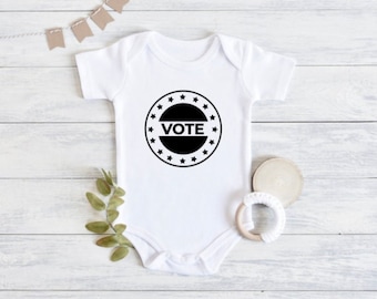 Onesie | Bodysuit | Vote Onesie | Election Onesie | Primary Race | Presidency | Vote for My Future | Future Voter | Your Vote Matters |