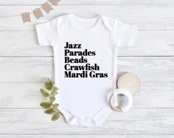 Bodysuit | Mardi Gras Cutie | Mardi Gras Outfit | Mardi Gras Onesie | My First Mardi Gras | Mardi Gras Shirt | Mardi Gras Baby Outfit | Nola