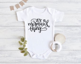 Mermaid in Training | Onesie | Baby Shower Gift | Baby Boy Newborn | Coming Home Outfit | Cute Baby Onesie | Mermaid Birthday | Bodysuit