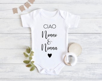 Onesie | Bodysuit | Pregnancy Reveal | Pregnancy Announcement | Italian Pregnancy Announcement | Italian Onesie | Italian Baby Shower Gift