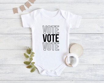 Onesie | Bodysuit | Vote Onesie | Election Onesie | Primary Race | Presidency | Vote for My Future | Future Voter | Your Vote Matters |