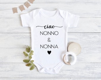 Onesie | Bodysuit | Pregnancy Reveal | Pregnancy Announcement | Italian Pregnancy Announcement | Italian Onesie | Italian Baby Shower Gift