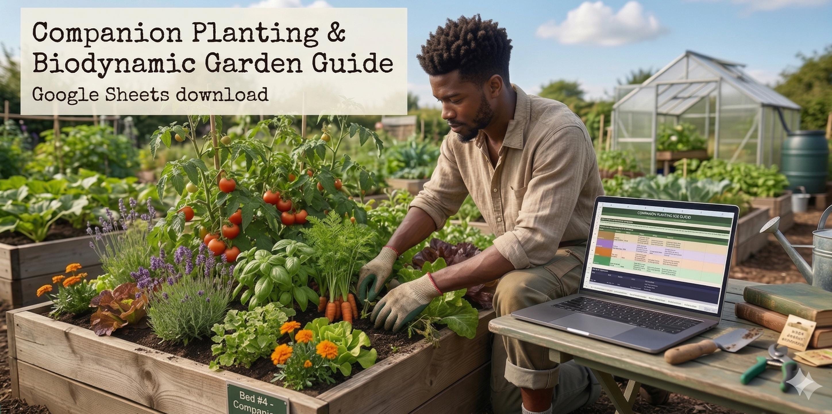 Companion Planting Guide | Digital Planner | Plant Compatibility Matrix ...