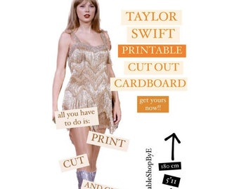 Taylor Swift Midnights Outfit Printable Life Size Cut Out Cardboard DIGITAL  