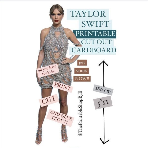 Taylor Swift Midnights Outfit Printable Life Size Cut Out