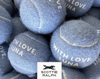 Custom Tennis Balls | Custom Shop - Wedding Favors for Dog Parents, Personalized with Names, Party Favors, Birthday Gifts for Tennis Players